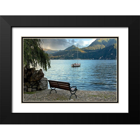 Lago Banco #1 Black Modern Wood Framed Art Print with Double Matting by Blaustein, Alan