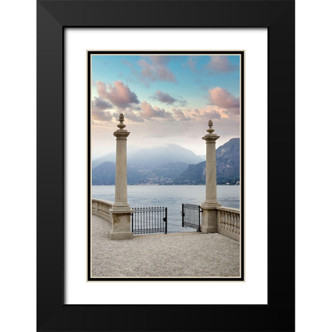 Villa Giardino #8 Black Modern Wood Framed Art Print with Double Matting by Blaustein, Alan