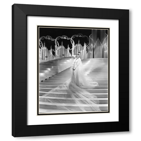 MGM 1937 Rosalie Starring Eleanor Powell Black Modern Wood Framed Art Print with Double Matting by Unknown