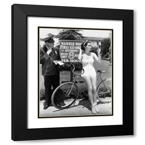 Warner Bros. Studios 1935 Black Modern Wood Framed Art Print with Double Matting by Unknown