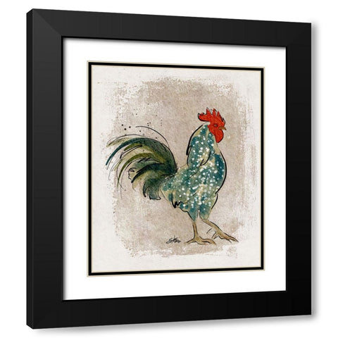 Dandy Black Modern Wood Framed Art Print with Double Matting by Louis, Shanda