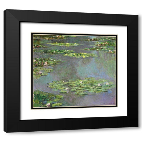 Nymphe as, 1905 Black Modern Wood Framed Art Print with Double Matting by Monet, Claude