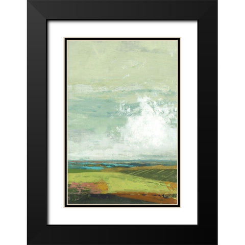 Farmland Black Modern Wood Framed Art Print with Double Matting by Nicoll, Suzanne