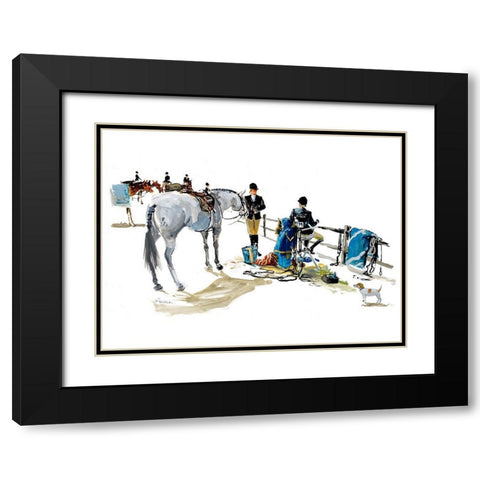 Sunday Show Black Modern Wood Framed Art Print with Double Matting by Paraskevas, Michael