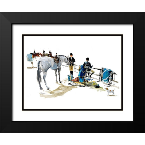 Sunday Show Black Modern Wood Framed Art Print with Double Matting by Paraskevas, Michael