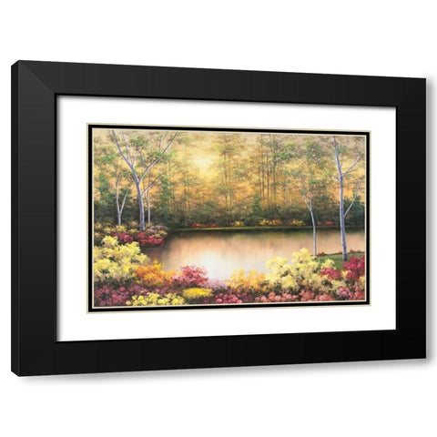 Bursting in Autumn Black Modern Wood Framed Art Print with Double Matting by Romanello, Diane