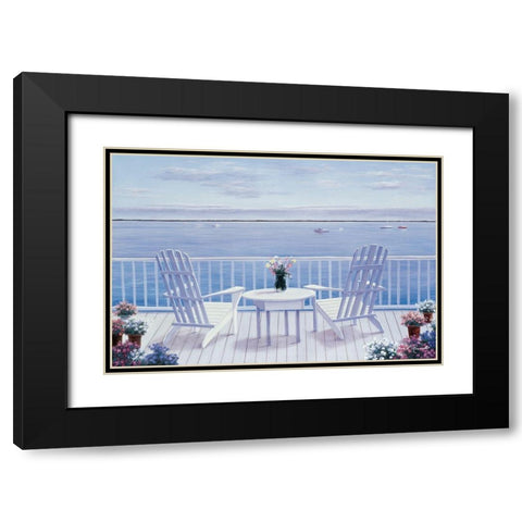 Lazy Afternoon Black Modern Wood Framed Art Print with Double Matting by Romanello, Diane