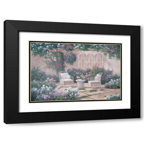 Wine and Wicker Black Modern Wood Framed Art Print with Double Matting by Romanello, Diane
