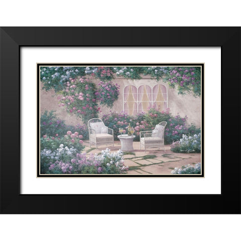 Wine and Wicker Black Modern Wood Framed Art Print with Double Matting by Romanello, Diane