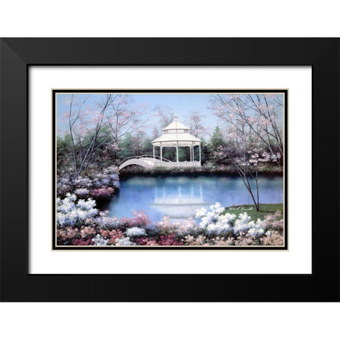 Now and Forever Black Modern Wood Framed Art Print with Double Matting by Romanello, Diane
