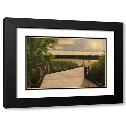 Almost There Black Modern Wood Framed Art Print with Double Matting by Romanello, Diane