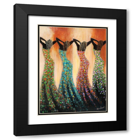 Dance of the Summer Solstice Black Modern Wood Framed Art Print with Double Matting by Stewart, Monica