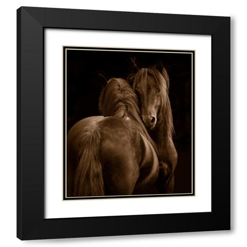 Tenderness I Black Modern Wood Framed Art Print with Double Matting by Stromberg, Tony