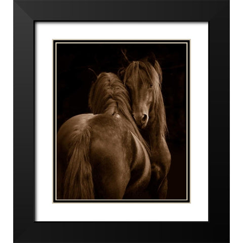 Tenderness I Black Modern Wood Framed Art Print with Double Matting by Stromberg, Tony