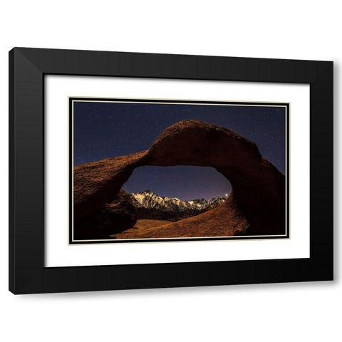 Venus Through Mobius Arch Black Modern Wood Framed Art Print with Double Matting by Severn, Shawn/Corinne