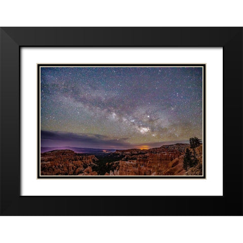 Milky Way over Bryce Canyon Black Modern Wood Framed Art Print with Double Matting by Severn, Shawn/Corinne