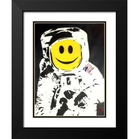 The Happynaut Black Modern Wood Framed Art Print with Double Matting by Sly, Juan