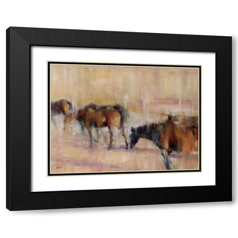Kentucky Morning Black Modern Wood Framed Art Print with Double Matting by Tonov, Valtcho