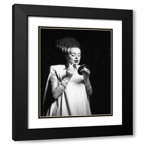 Even Monsters Need a Date Black Modern Wood Framed Art Print with Double Matting by Unknown