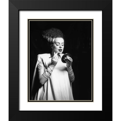 Even Monsters Need a Date Black Modern Wood Framed Art Print with Double Matting by Unknown