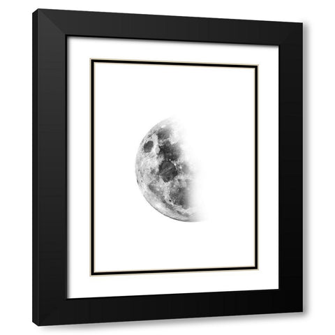 Moon Waning No. 2 Black Modern Wood Framed Art Print with Double Matting by Wong, Brandon