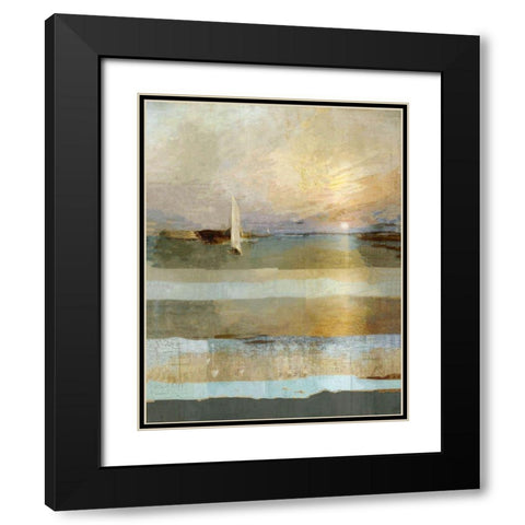 Golden Black Modern Wood Framed Art Print with Double Matting by Wiley, Marta