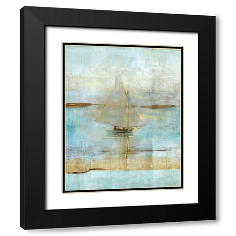 Sailing In Dusk Black Modern Wood Framed Art Print with Double Matting by Wiley, Marta
