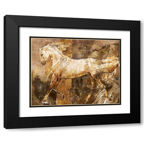 Fibonacci White Black Modern Wood Framed Art Print with Double Matting by Wiley, Marta