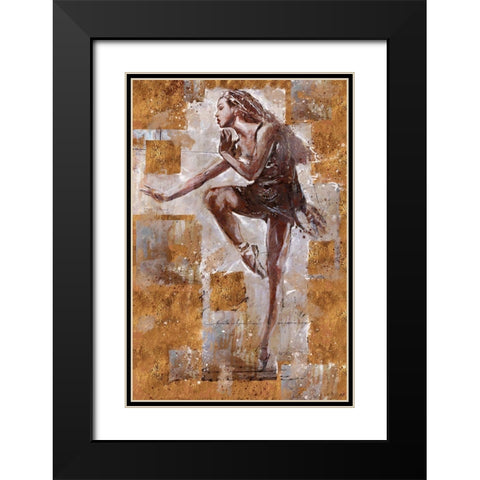 Jazz Dancer No. 1 Black Modern Wood Framed Art Print with Double Matting by Wiley, Marta