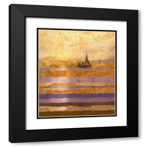 Light of The Sun No. 1 Black Modern Wood Framed Art Print with Double Matting by Wiley, Marta