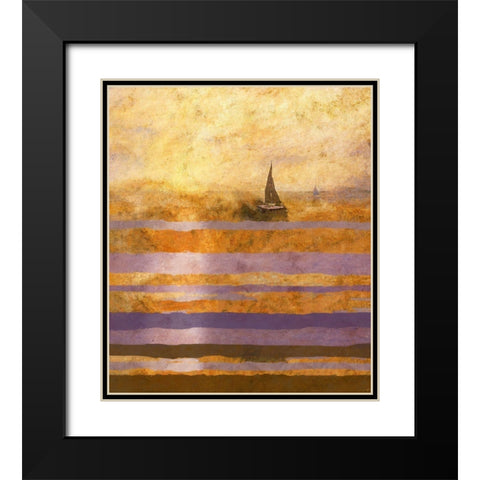 Light of The Sun No. 1 Black Modern Wood Framed Art Print with Double Matting by Wiley, Marta