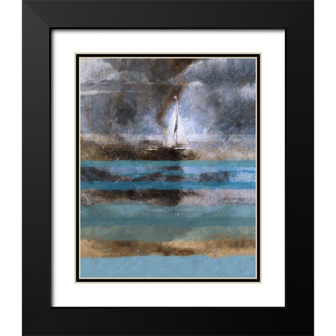 Storm Black Modern Wood Framed Art Print with Double Matting by Wiley, Marta