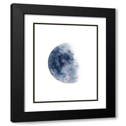 Phases Of The Moon No. 1 Black Modern Wood Framed Art Print with Double Matting by Wong, Brandon