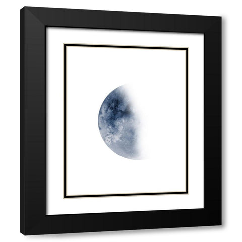 Phases Of The Moon No. 3 Black Modern Wood Framed Art Print with Double Matting by Wong, Brandon