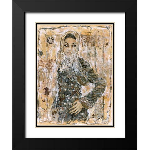 Dubai Beauty No. 2 Black Modern Wood Framed Art Print with Double Matting by Wiley, Marta