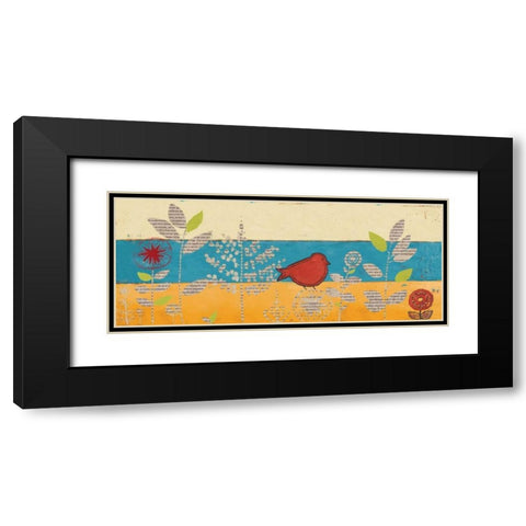 Le Jardin Press Panel II Black Modern Wood Framed Art Print with Double Matting by Pinto, Patricia