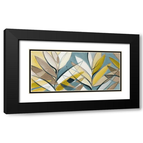 Rich Palm Abstract Panel Black Modern Wood Framed Art Print with Double Matting by Loreth, Lanie