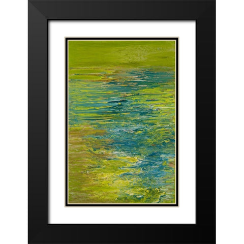 The Lake Black Modern Wood Framed Art Print with Double Matting by Mercado, M.