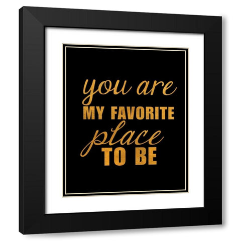 Dance and Be II Black Modern Wood Framed Art Print with Double Matting by SD Graphics Studio