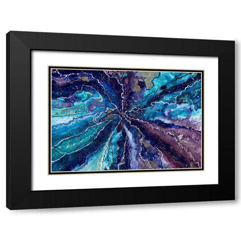 Deep Galaxy Black Modern Wood Framed Art Print with Double Matting by Bucheli, Amaya