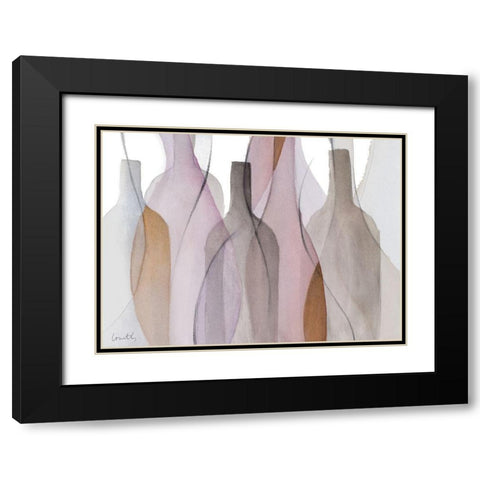 Midnight Crowd Black Modern Wood Framed Art Print with Double Matting by Loreth, Lanie