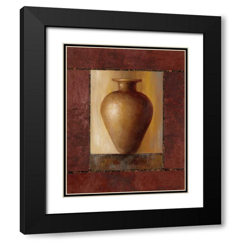 Taramind Pottery Vase Black Modern Wood Framed Art Print with Double Matting by Loreth, Lanie