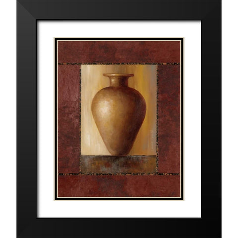 Taramind Pottery Vase Black Modern Wood Framed Art Print with Double Matting by Loreth, Lanie