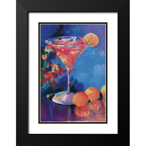 L.A. Cosmo Black Modern Wood Framed Art Print with Double Matting by Slivka, Jane
