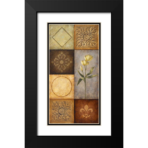 Simplicity I Black Modern Wood Framed Art Print with Double Matting by Marcon, Michael