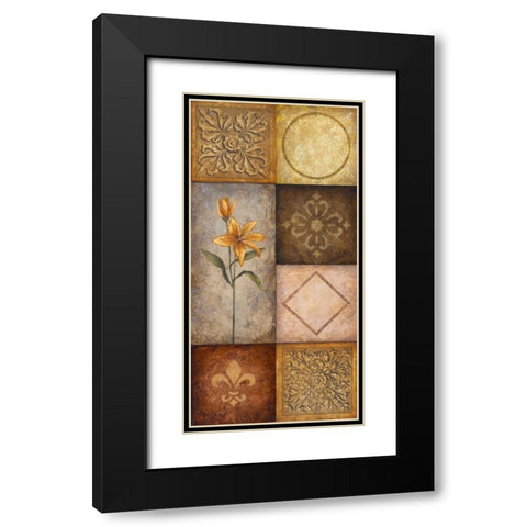 Simplicity II Black Modern Wood Framed Art Print with Double Matting by Marcon, Michael