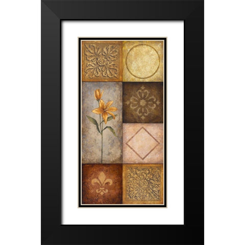 Simplicity II Black Modern Wood Framed Art Print with Double Matting by Marcon, Michael