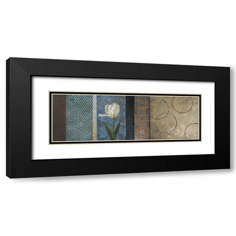 Blue Euphoria Black Modern Wood Framed Art Print with Double Matting by Marcon, Michael