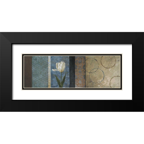 Blue Euphoria Black Modern Wood Framed Art Print with Double Matting by Marcon, Michael