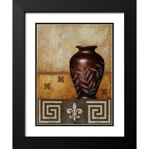Mahogany Urn I Black Modern Wood Framed Art Print with Double Matting by Marcon, Michael